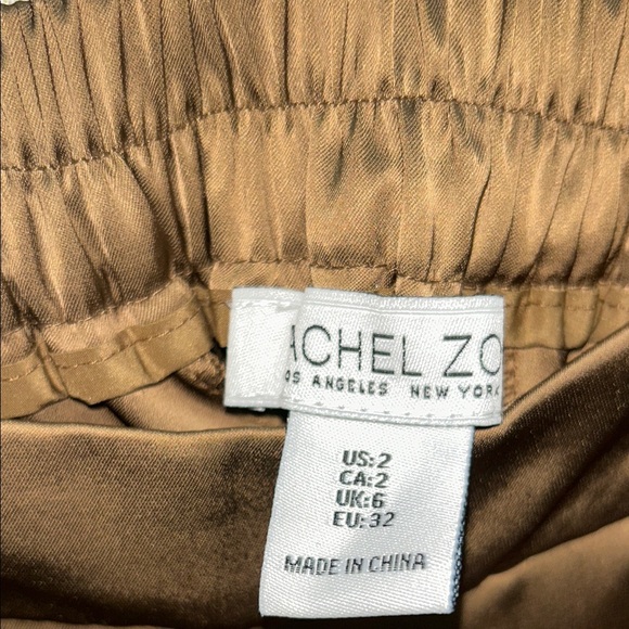 Rachel Zoe Gold Satin Trousers - Picture 3 of 7